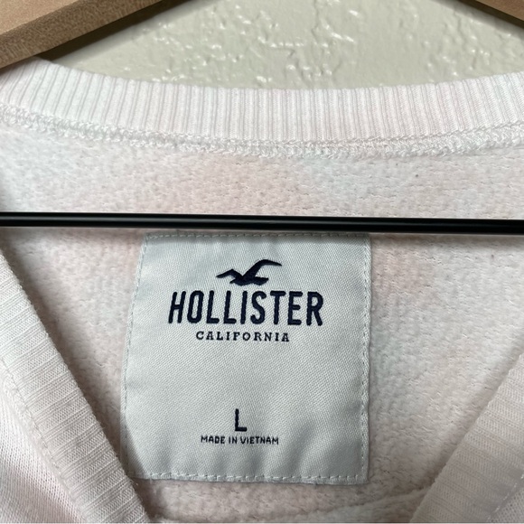 Hollister Cropped Embroidered Tie Dye Crewneck Long Sleeve Floral - Picture 11 of 12